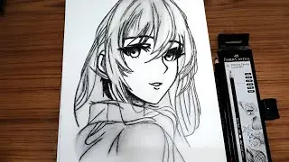 How to Draw Anime Girl Step by Step | Easy Anime Girl Drawing for Beginners