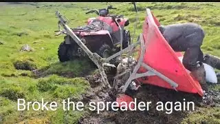 He broke the quad spreader again.