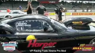 MMR Mark Luton Twin Turbo Ford Coyote Pro Mod vs. Billy Harper 900ci Nitrous - NMCA Extreme Pro Mod