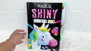 Magical Shiny Sticker Art Book (Create and Colour 12 Mosaic!)
