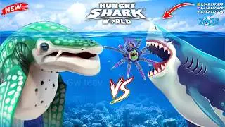 Hungry Shark World - New Enemy Whale Shark Vs Kolossus Squid Boss - Hungry Shark