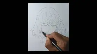 how to draw anime girl step by step tutorial #drawing #viral #shorts