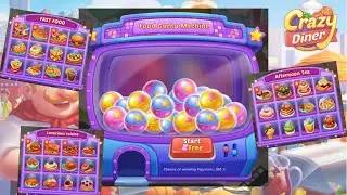 Crazy Diner | Food Gacha Machine Walkthrough + Figurines & Ornaments w/Chapters