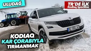 1 ALMAN 2 TÜRK KODIAQ İLE ULUDAĞ'A TIRMANDIK | KAR ÇORABI TEST ETTİK !