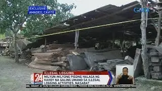 24 Oras: Milyun-milyong pisong halaga ng kahoy na galing umano sa illegal logging activities...