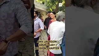 #amyjackson in Chennai Prasad lab for #mission CHAPTER 1 PRESS SHOW #arunvijay #shorts