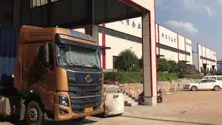 20190905 loading rice mill machines 2 40HQ in Jinsong Machinery