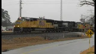 Railfanning Spring, TX 2/3/2018 feat. Train Meet, UP Dash 9 and Some NS Power