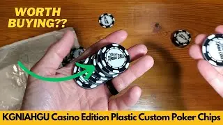 KGNIAHGU Casino Edition Plastic Custom Poker Chips, Personalized with Your Logo | Worth Buying?