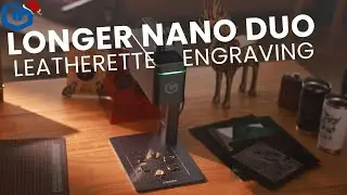 Longer Nano Duo | Dual-Laser Engraving Tests, dual layer leatherette