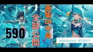 ほぼ600ページの超絶AI画像集 Color Code  Deepskyblue #00BFFF