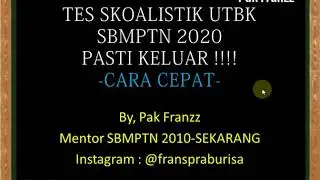 Bocoran Soal TPS UTBK SBMPTN 2020 + CarCep