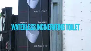 EcoJohn&rsquo;s TinyJohn incinerating toilet. American made. Go Anywhere.