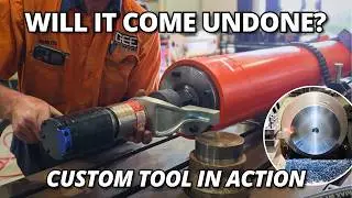 We Made a Custom Tool to Disassemble This Mining Truck Accumulator