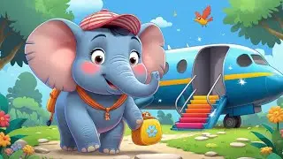 Airplane Ride with Elephant 🦁✈️ | Lion the Pilot #nurseryrhymes #plane 
