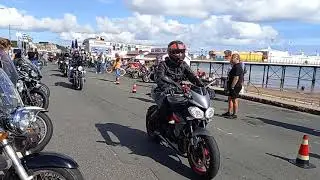 Charity Motorcycle Ride raising money for the NHS finishes at Paignton