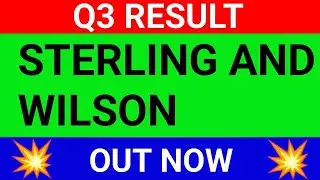 SW SOLAR Q3 RESULTS 2025 | STERLING AND WILSON Q3 RESULT | STERLING AND WILSON SHARE LATEST NEWS