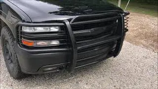 OldGuyDIY Fix Paint Restore Rusty Grill Brush Guard Brushguard w Rustoleum Bed Liner Spray Can