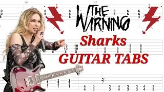 The Warning - Sharks | Rhythm & Solo GUITAR TABS | Cover | Tutorial | Lesson