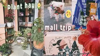 Mall Trip + Plant Haul | Shopping before Christmas! Gardening & Houseplant Corner ✨ (silent vlog)