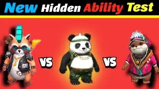 ROCKIE VS PANDA VS OTTERO | ALL PET ABILITY TEST IN FREE FIRE - GARENA FREE FIRE