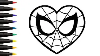 How to Draw Spiderman 🕷️ | Easy Cute Spiderman Drawing for Kids