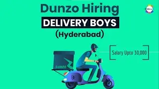 Dunzo Delivery Jobs in Hyderabad |  Apply With Whatsapp | Online Joining | Earn upto 30,000 Rs