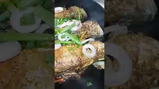 YELLOW CROAKER FISH WITH SOYSAUCE 😋#fish #asmr #short #youtubeshort