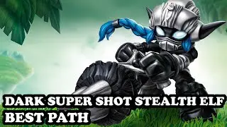 Skylanders Superchargers - Dark Super Shot Stealth Elf - Stealth Saboteur Path- BEST PATH - GAMEPLAY