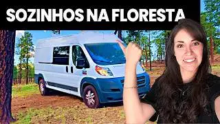 Dormimos na floresta dentro da van nos Estados Unidos! Explorando o Arizona