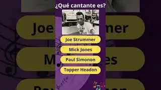 &iquest;Qu&eacute; m&uacute;sico es? Parte 24 #quiz#musica #music #strummer #jones #simonon #headon