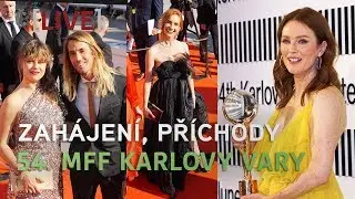 54. Karlovy Vary: Červený koberec - Julianne Moore, Jenovéfa Boková