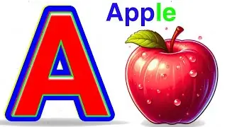 A is for Apple 🍎 | ABC Phonics Cartoon Song for Kids | Learn Alphabet with Fun | ABCD