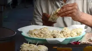 Hong Kong Street Food. Chinese Fish Balls Made, Cooked and Served in Cheung Chau Island