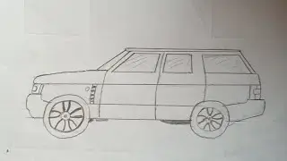 Easy Range Rover Drawing / Draw a range Rover Car