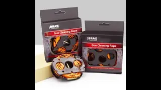 Gun cleaning kit pulling through cleaner bore snake rope gun cleaner brush kit