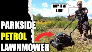 Parkside Petrol Lawnmower Unboxing, Assembly & Review
