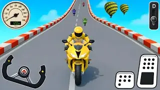 Crazy Bike Mega Ramp Impossible Racing -  Impossible Bike Stunts Tracks - Android Gameplay #49