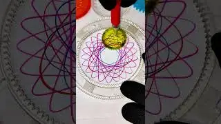 Mesmerizing Pattern Drawing That's Absolutely Satisfying #spirograph #asmr #shorts