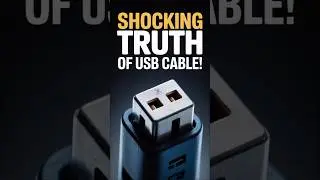 Why USB Cables Have 2 Holes? 🤯 | Hidden Technology Fact #facts #shorts #viral #ytshorts