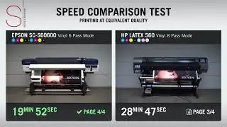 Epson SureColor S60600 v HP Latex 560 test szybkości