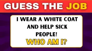 Can you guess my job? try to guess it now , Funny game quiz for everyone