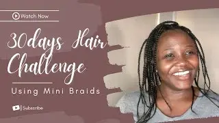 30 DAYS HAIR GROWTH CHALLENGE || MINI BRAIDS || Relaxed Hair
