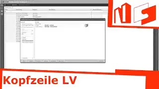 Kopfzeile eines Leistungsverzeichnisses in Nevaris anpassen
