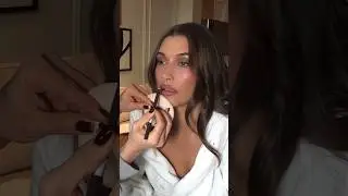 Hailey Bieber Gets Ready for Academy Museum Gala Using Rhode Products #haileybieberstyle #shorts