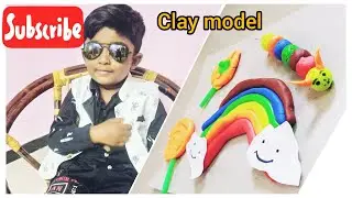 Clay Model for Pre-School Learners|Rithu's Clay Model|Rainbow Colour|Fun with Clay