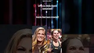 UFC Co Main Event Replaced Harrison out Injured!