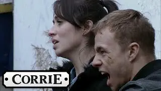 Coronation Street - Clayton Pulls a Knife on Shona and Takes Her Hostage