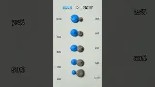 Blue + Grey = ? | Satisfying Color Mixing Experiment 🎨 #colormixing #satisfying #shorts