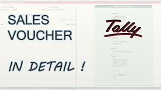 How To Enter Sales Voucher in Tally ERP 9 | Sales Voucher Class